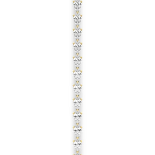 HN East-West Pear Tennis Bracelet