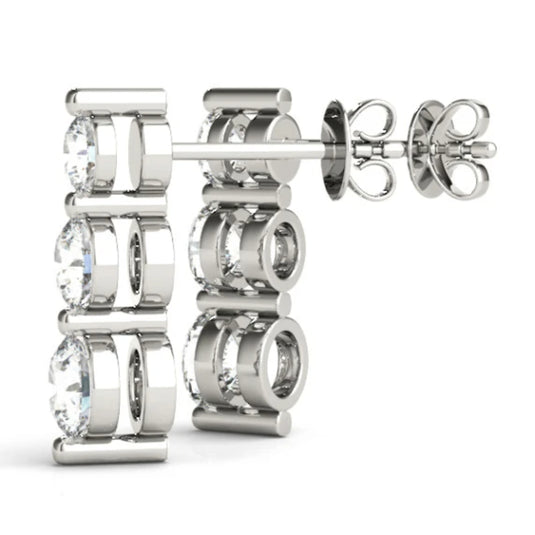 HN Classic 3 Stone Earrings